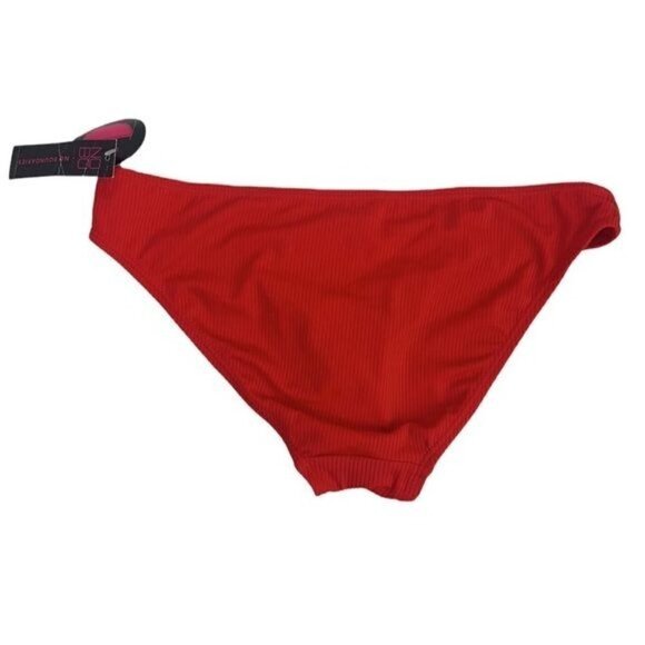No Boundaries Ribbed Bikini Bottoms-Cherry Red, Nylon/Spandex, Size 3-5 Jrs NWT - Picture 2 of 6